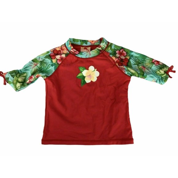 Tommy Bahama Kids Girls Size 6 8 Shirt Rash Guard